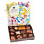 Small: 8.0 oz.  Assorted milk and dark chocolate confections. 18 pieces.

