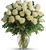 Joy of Roses Premium Valentine's Day Bouquet - 24 White Roses | Salvy the Florist