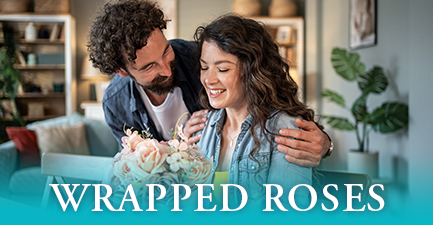 Deluxe Wrapped Roses by Salvy the Florist