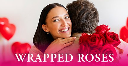 Deluxe Wrapped Valentine's Roses by Salvy the Florist