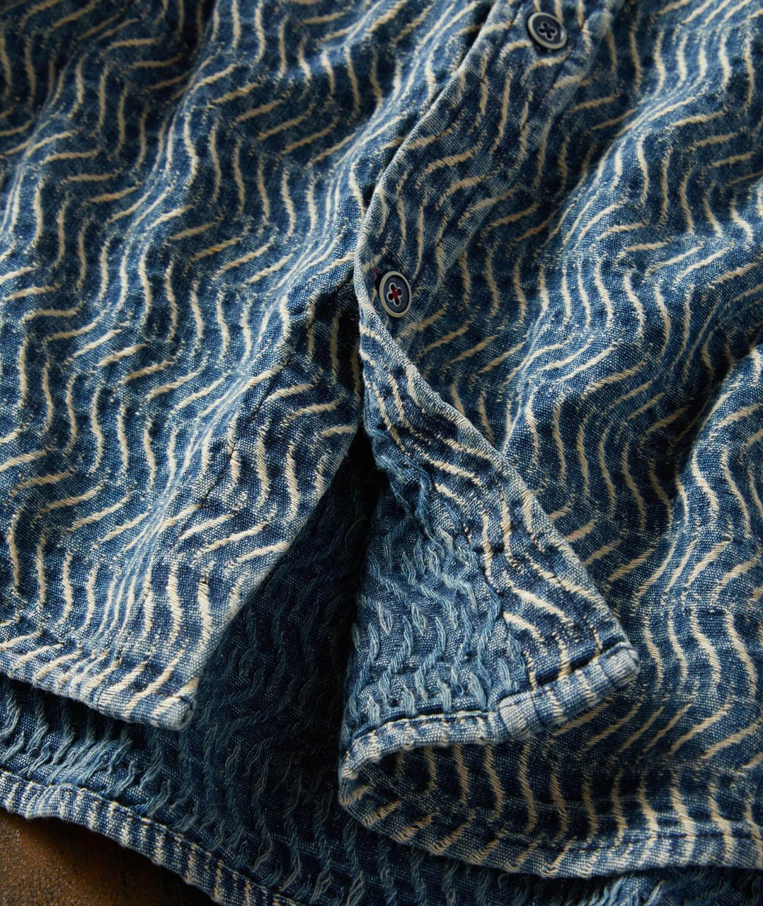 シャツ/ブラウス(長袖/七分) bluelea Silky Jacquard Blouse AW (Navy) Silky shirt - Navy blue