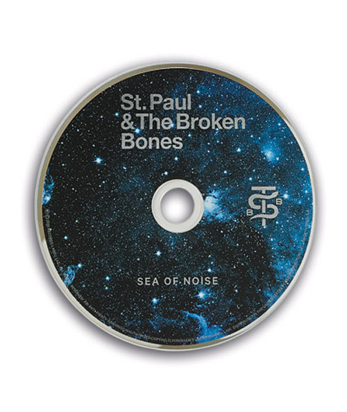 32 Bar Blues St. Paul & The Broken Bones - Sea Of Noise, CD with galaxy starry sky design on the cover.