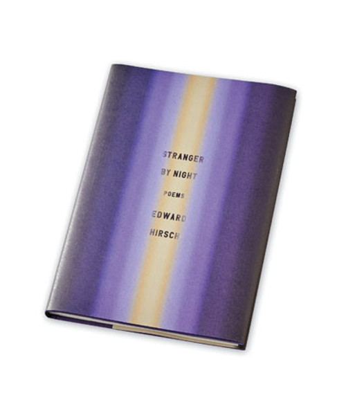 32 Bar Blues Ed Hirsch - Stranger By Night, hardcover book with purple, blue, and yellow gradient cover design.