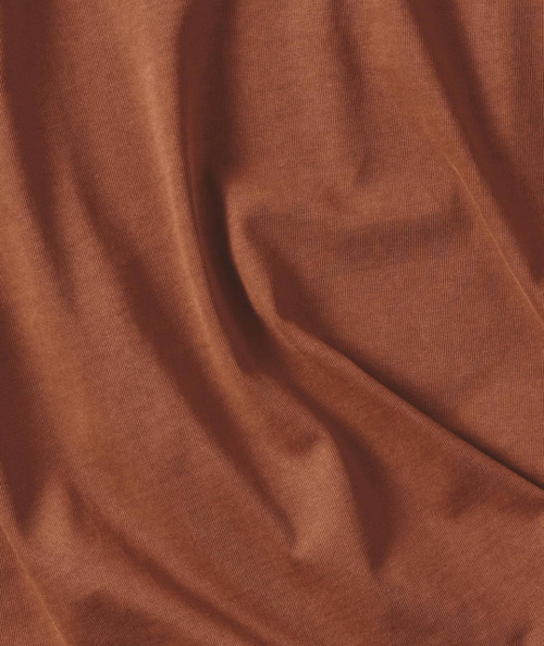 Boom, Like That product, close-up of brown fabric with soft, smooth texture and slight sheen.