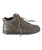 32 Bar Blues Hi-Jack, stylish olive green leather high-top sneaker with black sole and lacing system