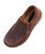 32 Bar Blues Dog Chase, brown leather casual slip-on shoe with elastic side panels and stitched detailing.