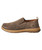 32 Bar Blues Mellow Down Easy, casual brown slip-on shoe with a suede upper and a comfortable rubber sole.