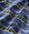 32 Bar Blues Hey Hey Hey Hey, close-up of a blue and white patterned fabric with buttons.