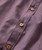 Twilight Time, close-up image of a purple striped shirt with beige buttons.