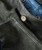 Havin' Myself A Time, close-up of a wool coat's button and fabric details.