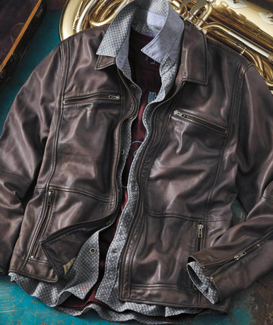 gimmick leather blouson bono XL 本革 グランジ gimmick leather blouson bono XL 本革 グランジ GRANCY】Napoleon