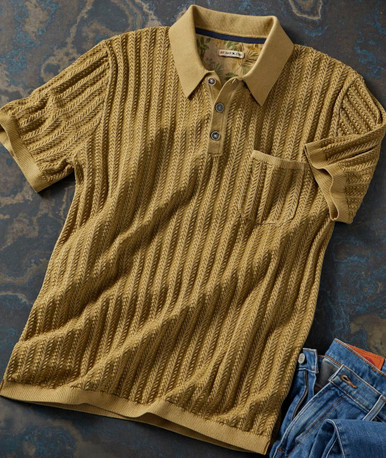 即発DIANTE Big collar gold button rib knit 即発DIANTE Big collar