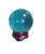 Crystal Ball Teal 40mm with Base & Silk Box