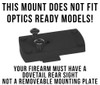 HK VP9 P30 HK45 dovetail optic mount does not fit optics ready models warning