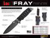 H&K Fray Fixed 4.2" Clip Point Blade - FDE