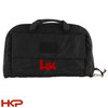H&K Tactical Pistol Bag - Large - Black with Red Logo || HKP-20468 || HKPARTS