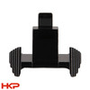 Front profile of HK Parts enhanced magazine release oversized paddle for faster mag changes HK USP P2000