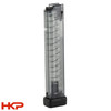 B&T 9mm 30 Round Magazine - Translucent w/Bumper
