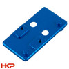 HK VP9 Optic Plate #2 - Holosun, Trijicon RMR - Red Dot Pistol Mount - Blue - BLEMISHED