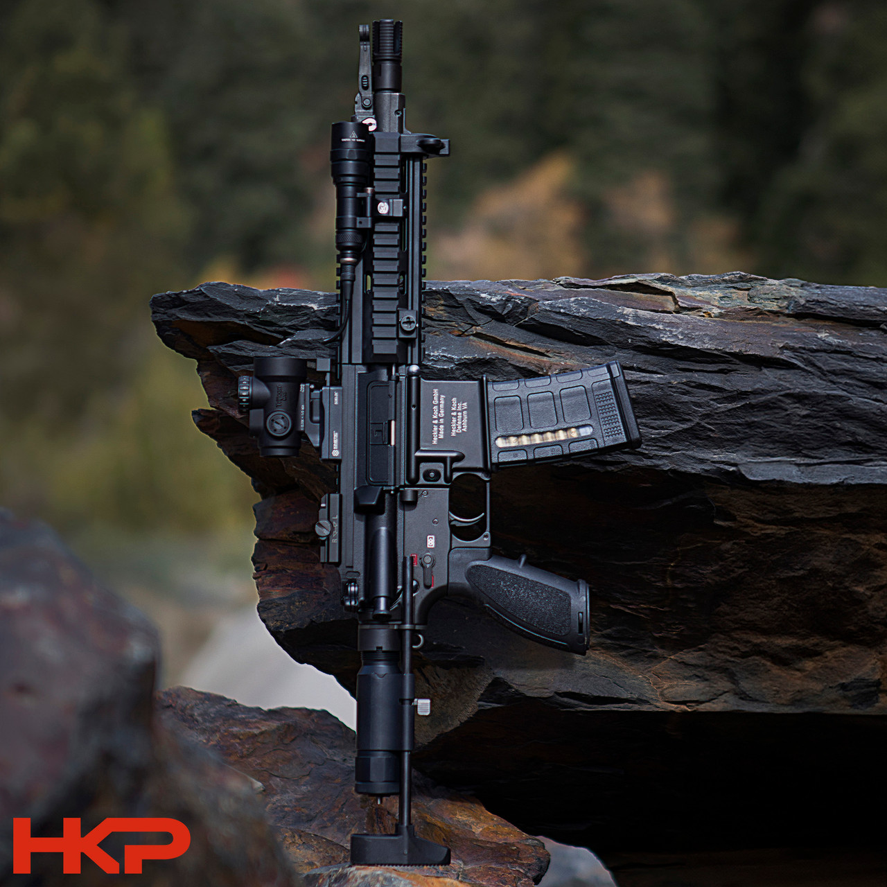 H&K HK MR556/MR762/416/417 Battle Grip w/ Storage - Black