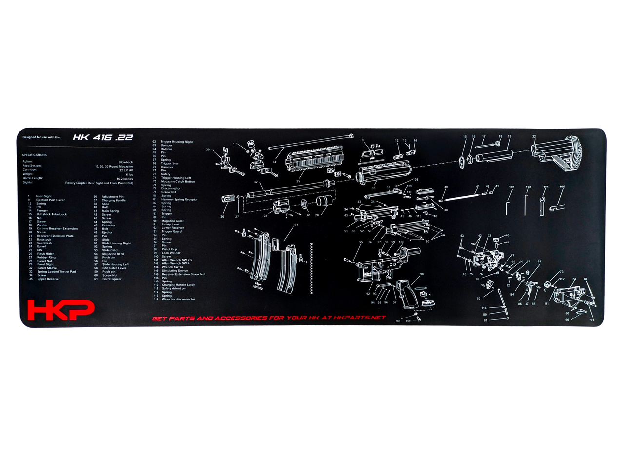 HKP HK 416 .22 Bench Mat