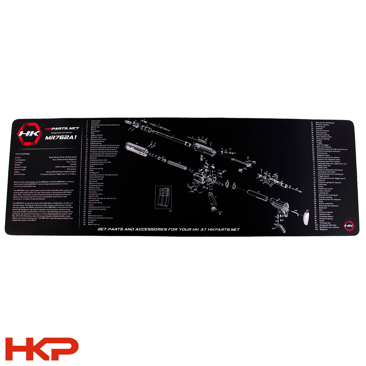 HK417, MR762 Bench Mat