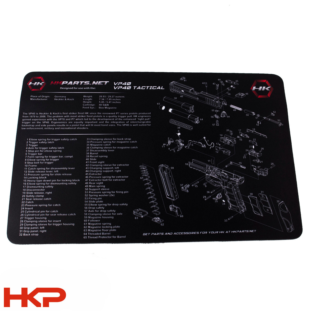 HK-5ページ HK VP40 Tactical Bench Mat