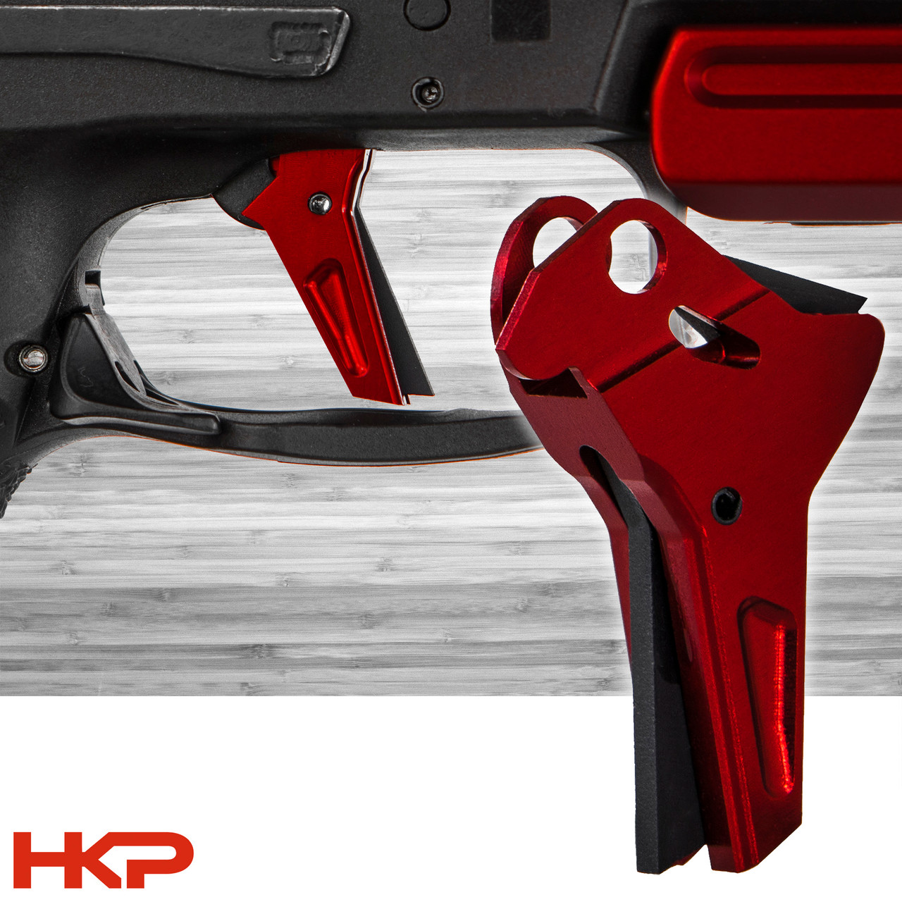 Lazy Wolf VP Series Trigger - F2 Red Flat Face