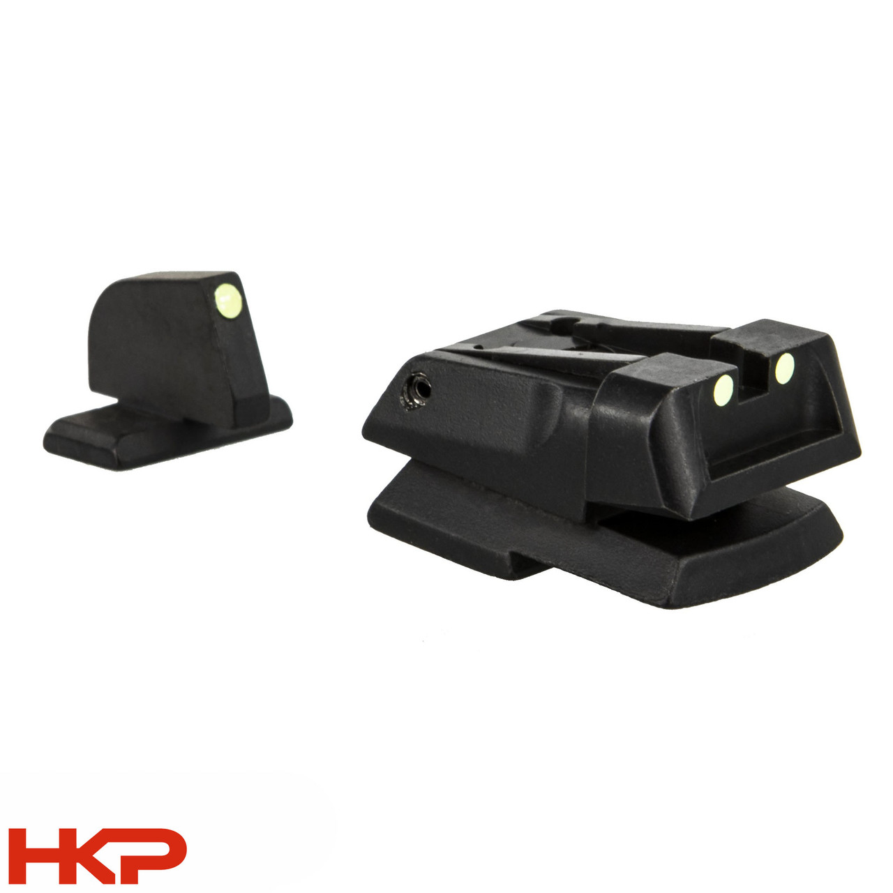 HK VP9, P30, HK45 Adjustable Match Sights Superluminova Insert - Green