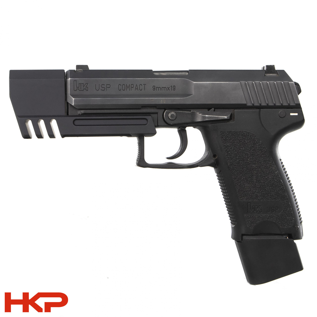 Match Weight - Compensator with Light Rail - Fits HK USP Compact 9 / 40