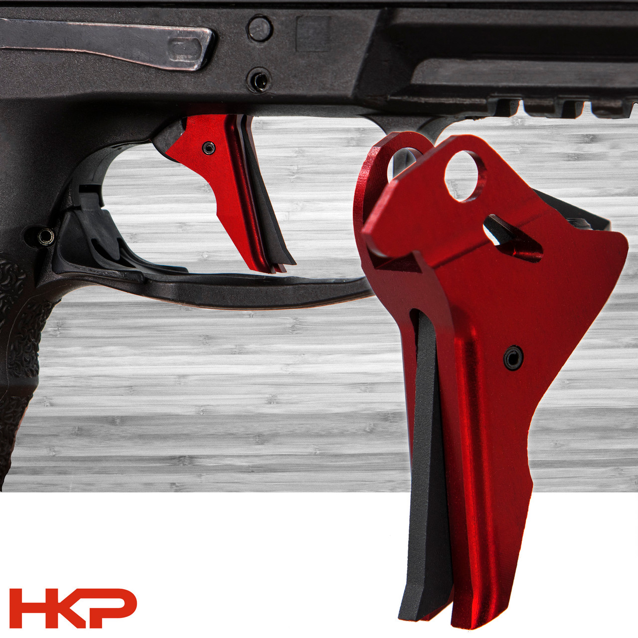 Lazy Wolf VP F3 Full Flat Face Series Trigger - Red - $ 134.95