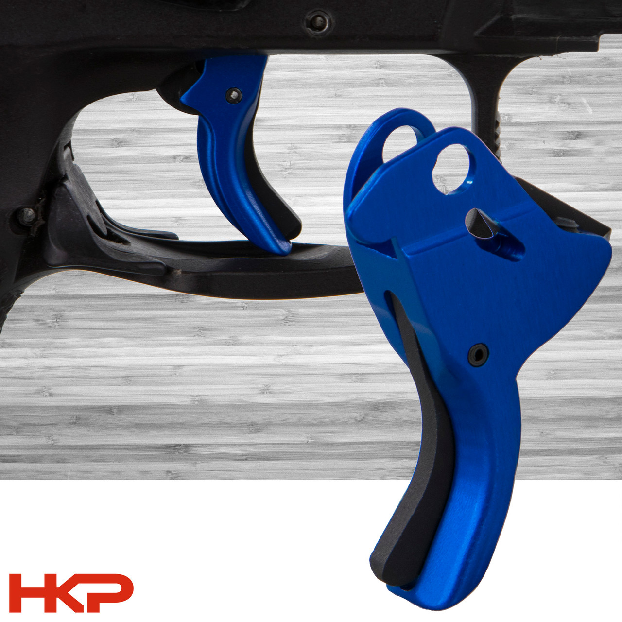 Lazy Wolf VP Series Trigger - Blue - C1- Curved