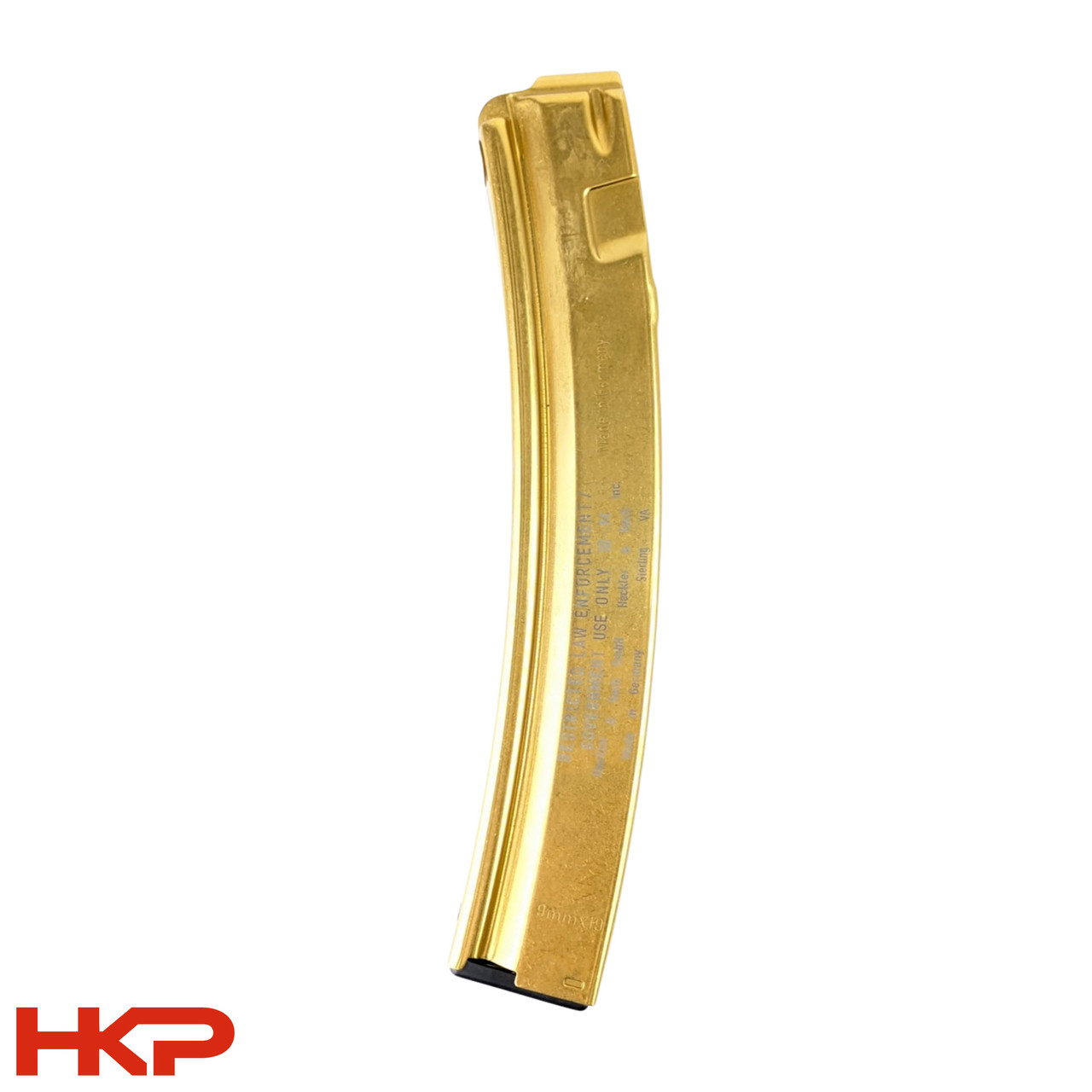 HK MP5, MP5K Magazine - 30 Round - LEO Marked - TiN Coated