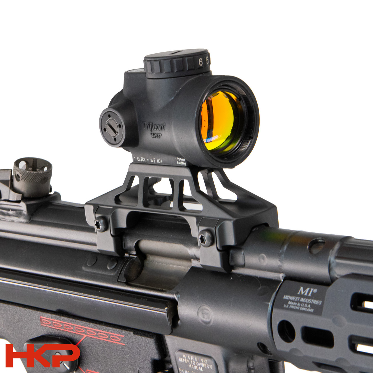HK MP5, SP5 Optic Mount - Raised - Trijicon MRO