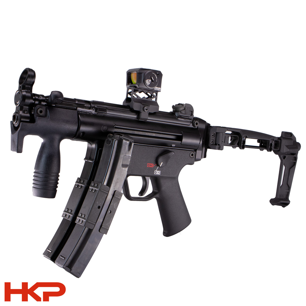 HK MP5, MP5K Raised Optic Mount with Burris FastFire - 3.5 MOA