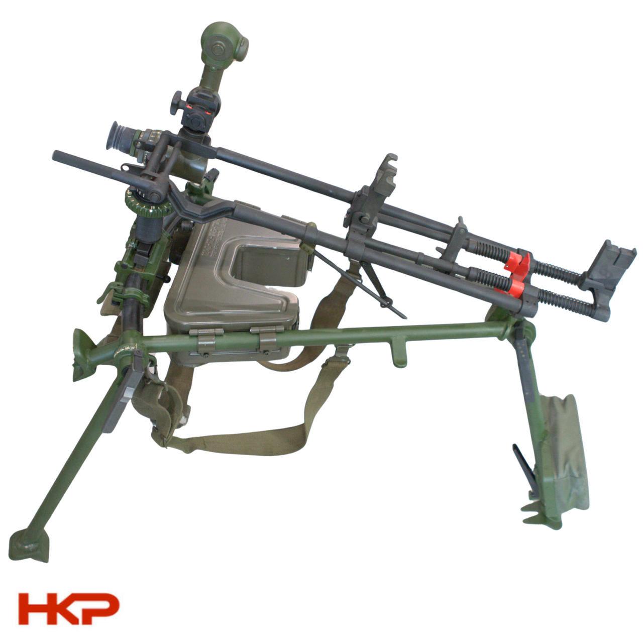 HK21, MG3, MG42 NOS Tripod with HK21 Adapters - Green
