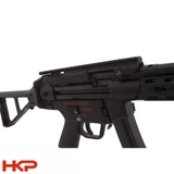 HK MP5 optic mount installed on receiver with low profile Picatinny rail