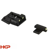 HK VP9, P30, HK45 Adjustable Match Sights Superluminova Insert - Green