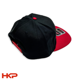 HKP Hat - Snapback - Flat Brim - Black and Red