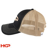 HKP Baseball Trucker Snapback Cap - OSFM - Tan and Black