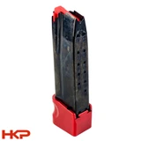 HK CC9 Magazine - Extended Pinky Rest - 15 Round - Red Extension w/ Red Follower - BLEMISHED
