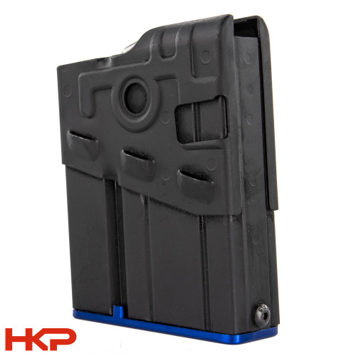 H&K 91/G3/MSG90 (7.62x51 / .308) 10 Round Magazine - Steel - Blue Floor Plate