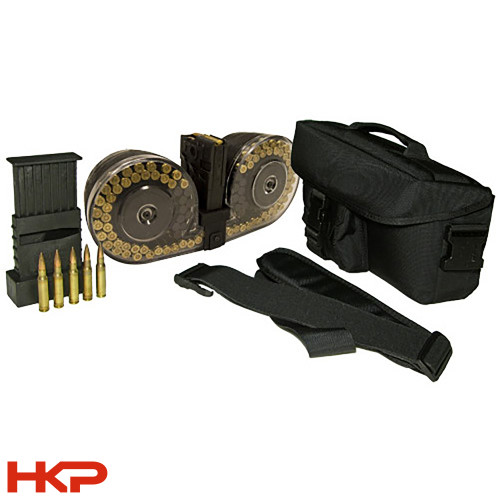 Beta C-Mag HK 91/G3/MSG90 (7.62x51 / .308) 100 Round Drum Magazine