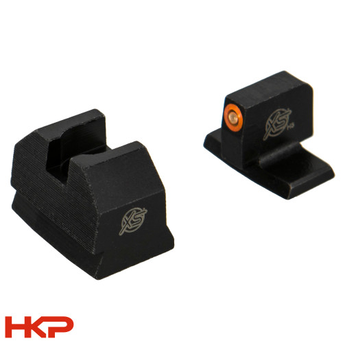 XS Sight Systems HK VP9, HK VP9L, HK VP9SK Optic Ready Suppressor Night Sights - Orange