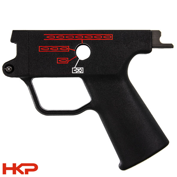 HK MP5, HK33, HK53, HK93 Grip Housing - 4 Position Pictogram 0,1,3