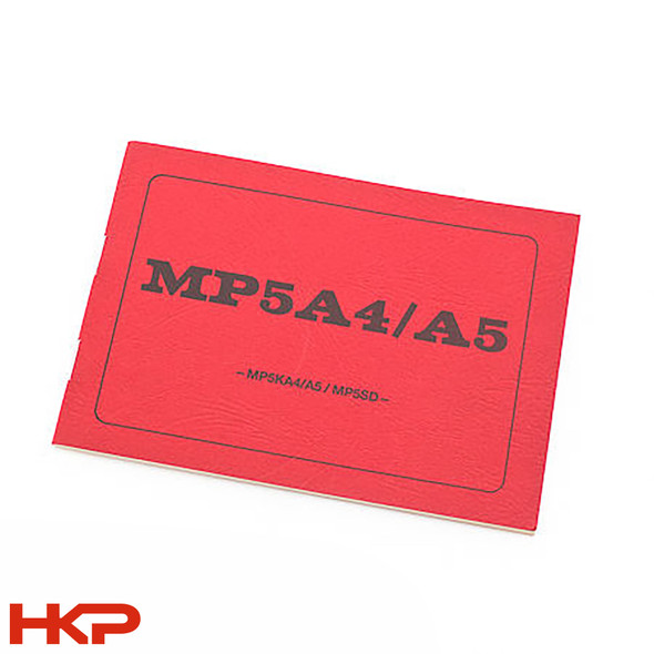 H&K MP5 A4/A5 & MP5SD Operators Red Book || HKP-02227 || HKPARTS