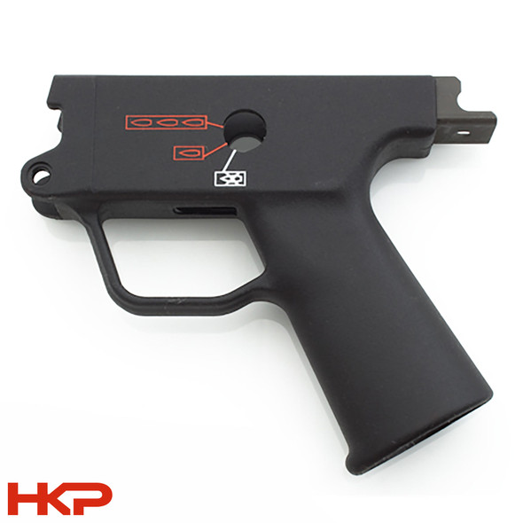 H&K 3 Position (0,1,3 Pictogram) Burst Trigger Housing - Clipped & Pinned