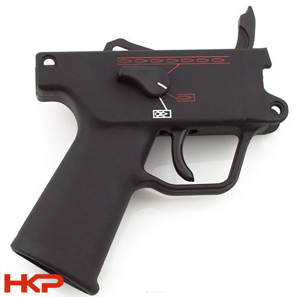 H&K MP5K 3 Position (0,1,F) Navy Ambidextrous Trigger Group - Clipped & Pinned