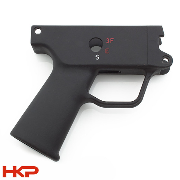 H&K MP5K 9mm 3 Position (S,E,3F Pictogram) Burst Trigger Housing - Push Pin - RARE