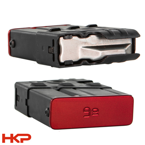 H&K 91/G3/MSG90 (7.62x51 / .308) 10 Round Magazine - Steel - Red Floor Plate